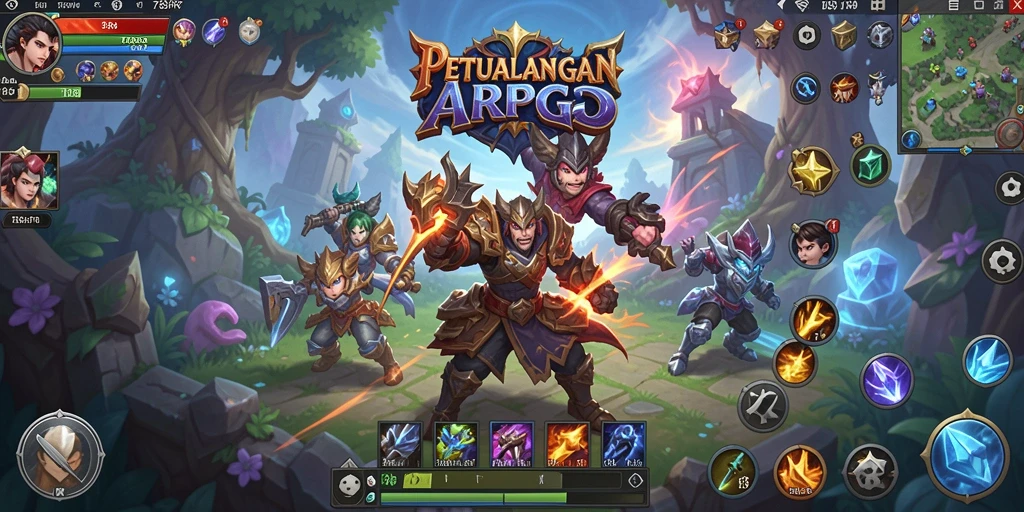 Screenshot gameplay menarik dari 789RP yang menunjukkan aksi ARPG.