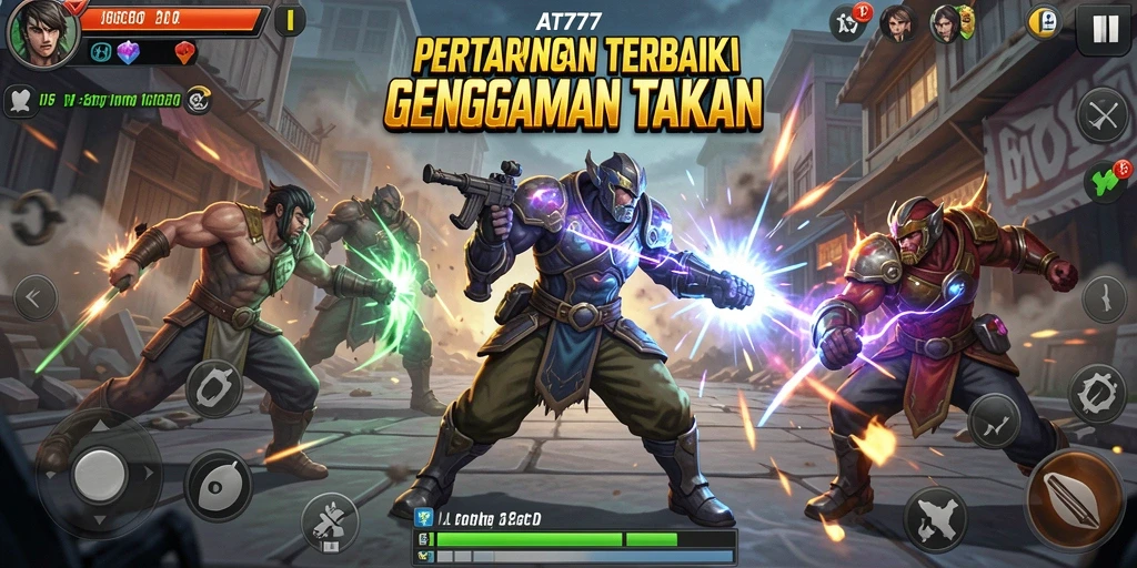 Tangkapan layar menampilkan aksi pertarungan terbaik dari AT777.