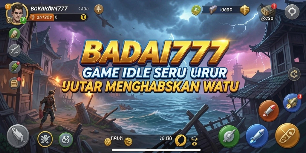 Tampilan gameplay <strong>BADA777</strong> yang menampilkan pengelolaan sumber daya secara otomatis.