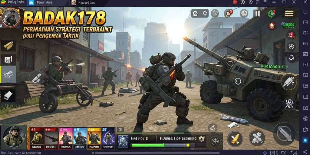 Tampilan strategis dan gameplay yang mendebarkan di BADAK178.