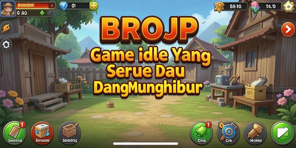 Tampilan gameplay yang menarik dan penuh warna dari BROJP.