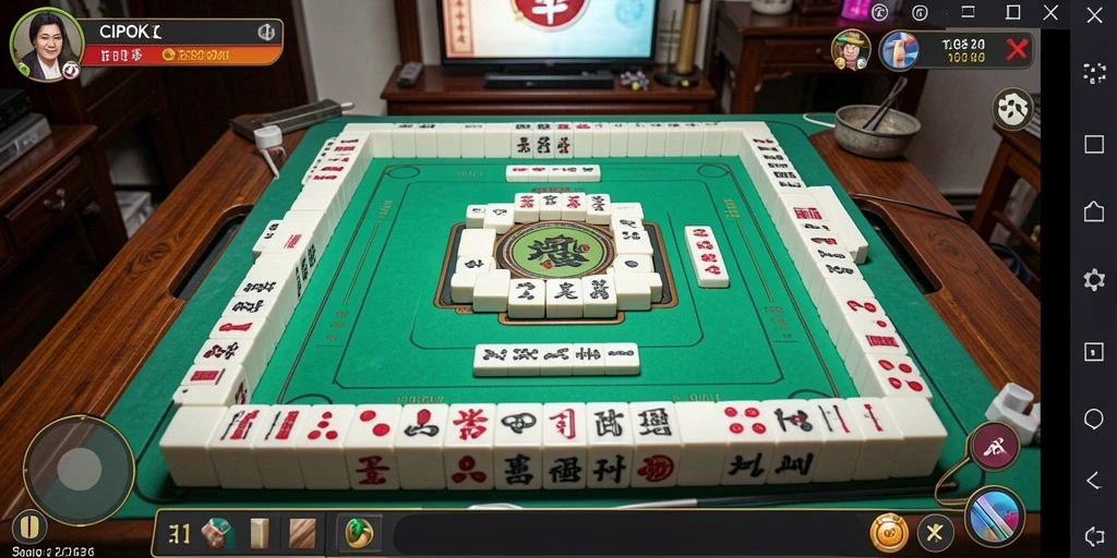 Screenshot gameplay CIPOK yang menunjukkan keseruan permainan Mahjong.