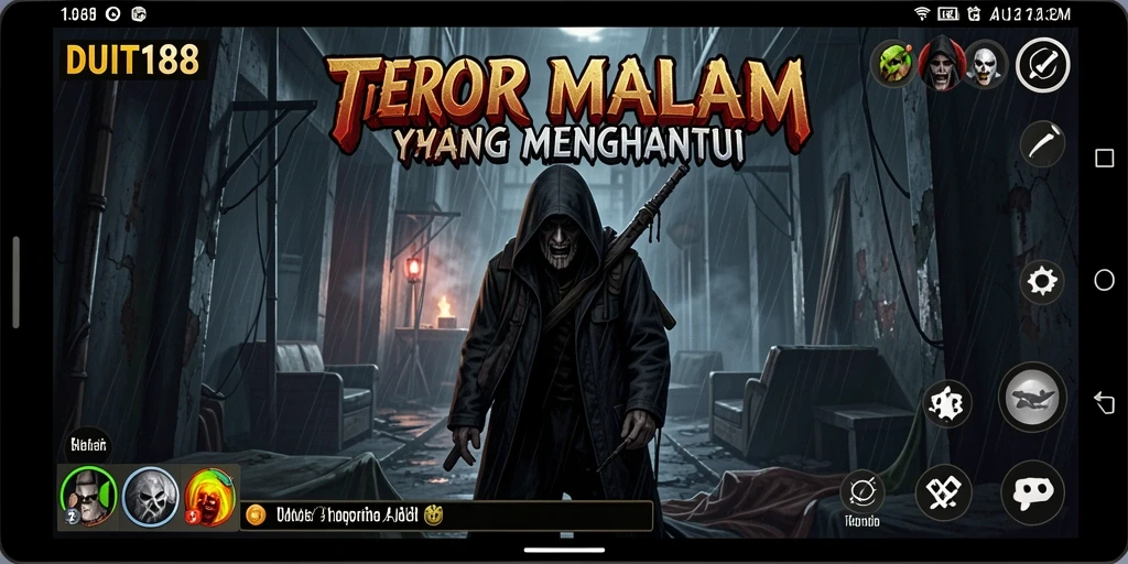 Menggambarkan gameplay mencekam dari DUIT188 yang menghadirkan suasana Horror yang mendebarkan.