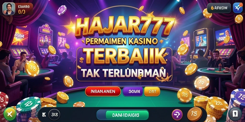 Screenshot gameplay menampilkan keseruan permainan Kasino HAJAR777.