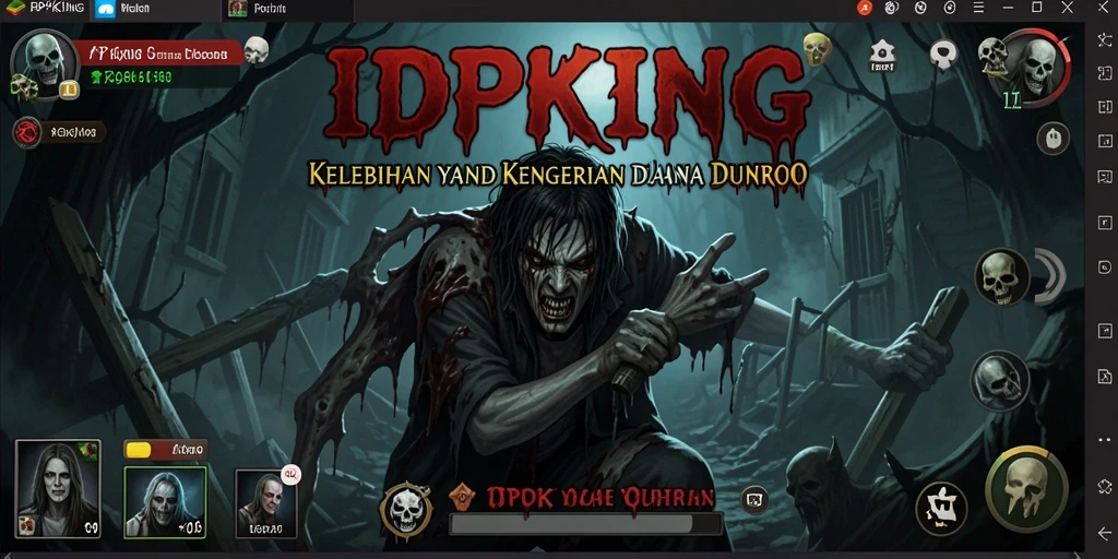 Tampilan gameplay menakutkan dari game IDPKING.