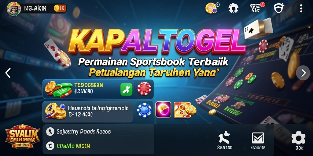 Tampilan seru gameplay KAPALTOGEL dalam aplikasi Sportsbook.
