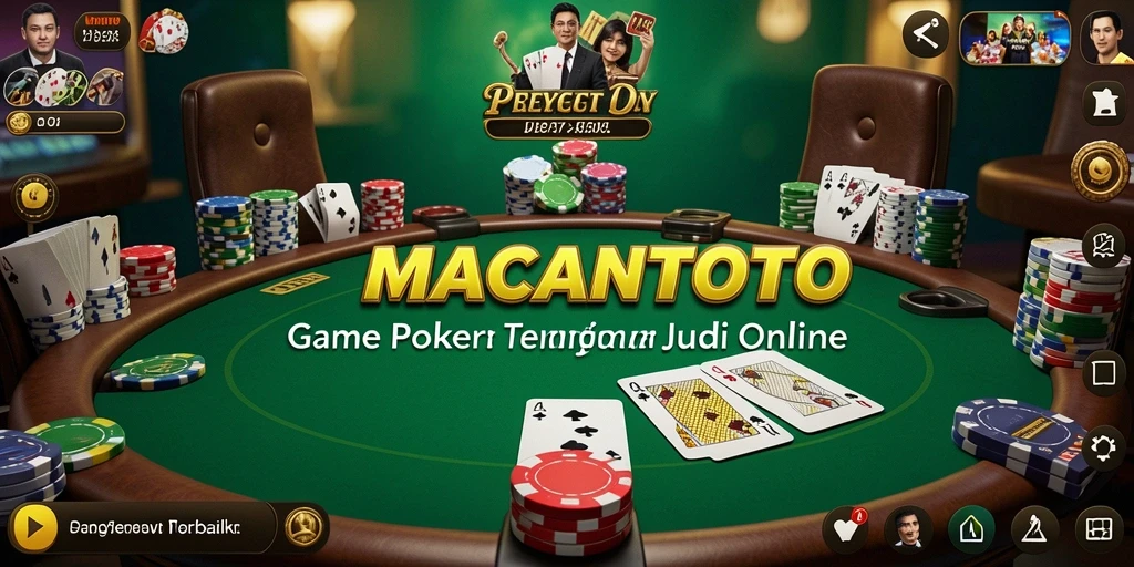 Tampilan gameplay seru di aplikasi poker MACANTOTO.