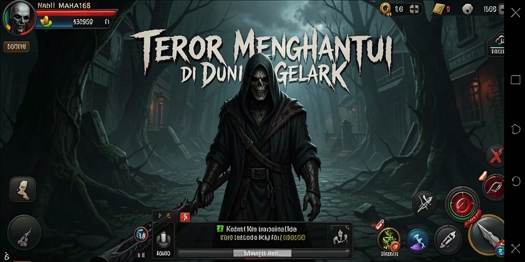 Tampilan menegangkan saat menjelajahi dunia horor MAHA168.