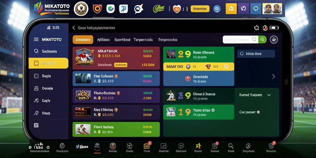 Screenshot gameplay MIKATOTO menunjukkan antarmuka taruhan yang menarik.