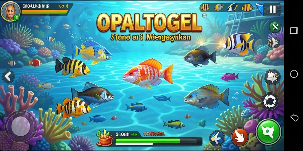 Tampilan gameplay seru di OPALTOGEL dengan suasana lautan yang menakjubkan.